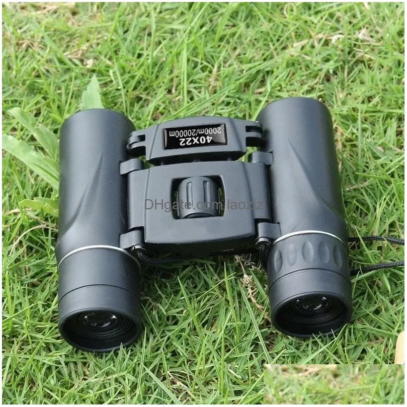 Other Electronics Telescope Binocars 40X22 Hd Powerf 2000M Long Range Folding Mini Bak4 Fmc Optics For Hunting Sports Outdoor Cam Tr Dhwtv