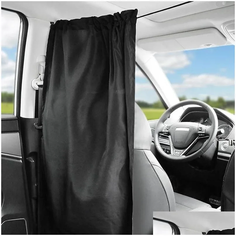 Car Sunshade Partition Curtain Window Privacy Front Rear Isolation Commercial Vehicle Air-conditioning Auto252Z