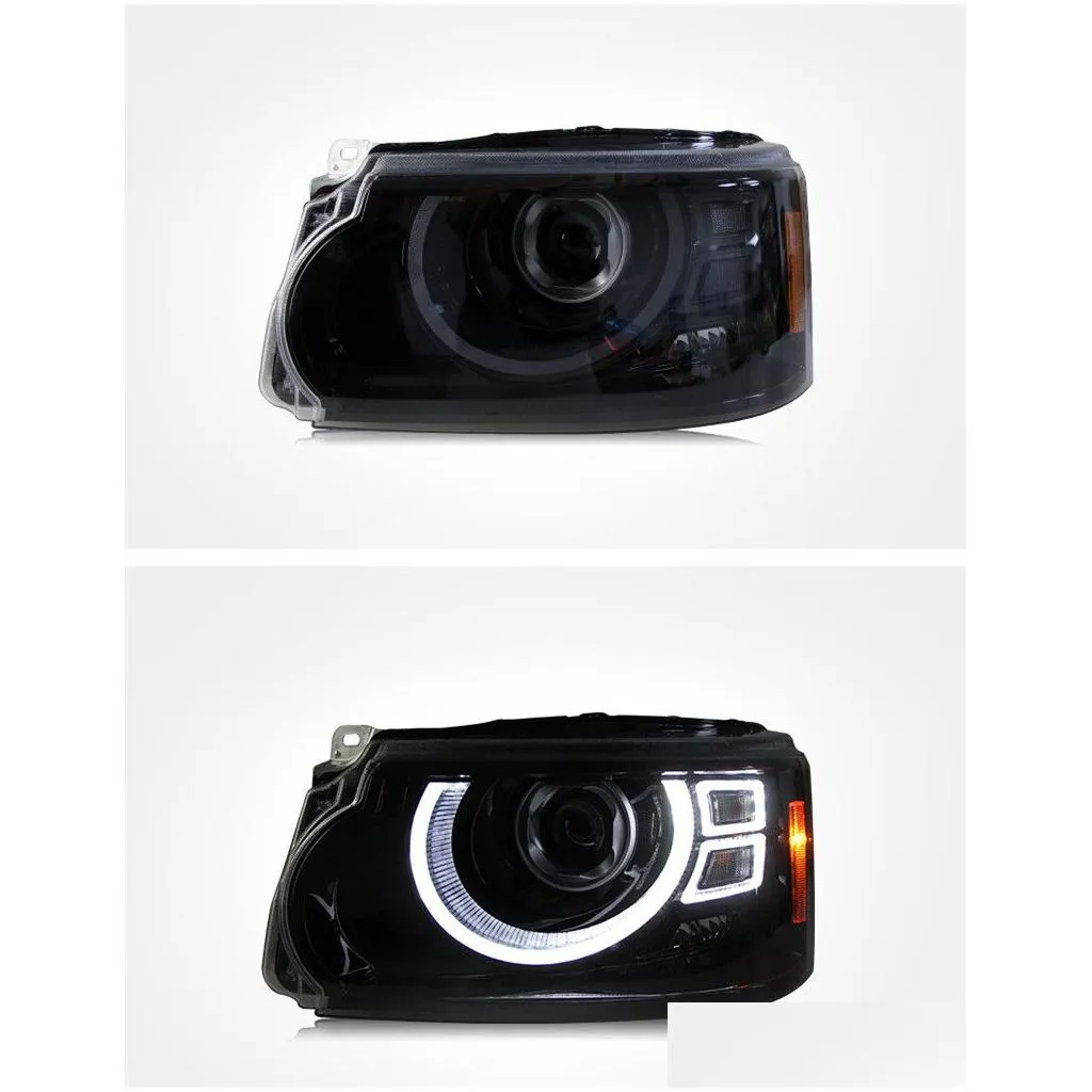 LED Laser Lens Headlight Assembly for Range Rover 2005-2013 LED Daytime Head Lamp High Beam Turn Signal Accessory