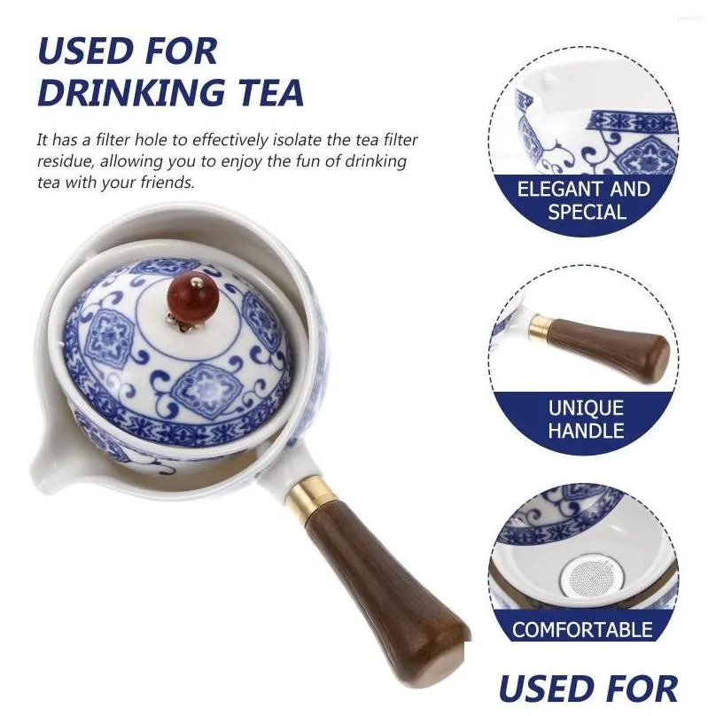 Dinnerware Sets Teapot Tea Kettle Filter Leaker Practical Coffee Multipurpose Teakettle Portable Steel Kong Fu Handle Side Asian Japan