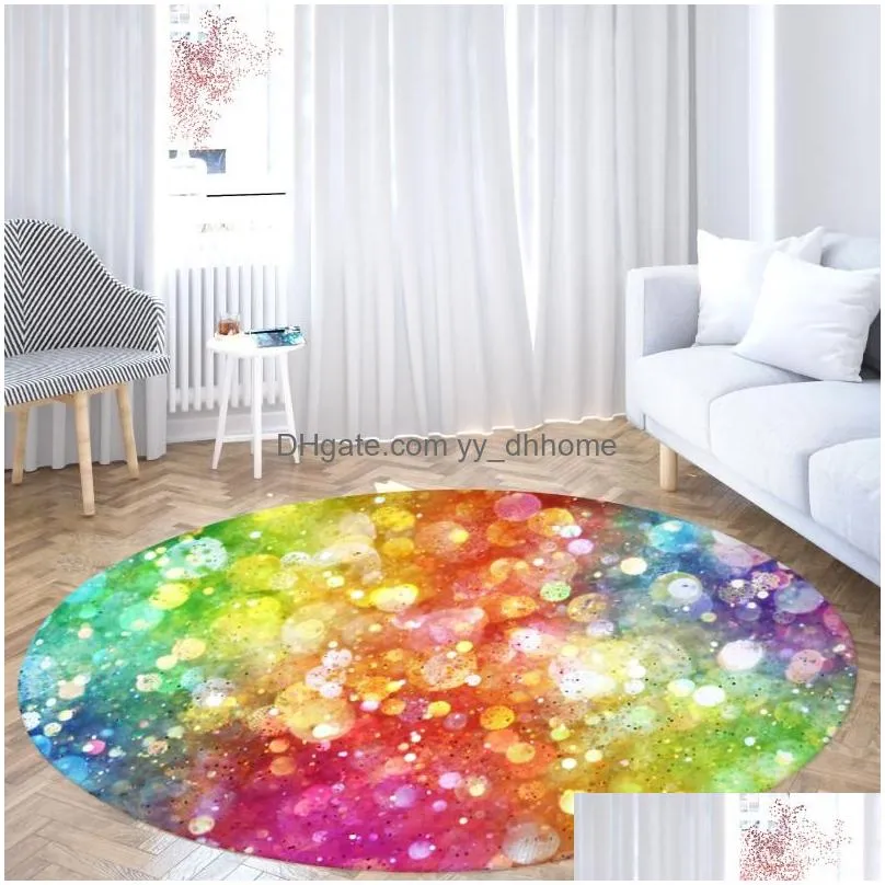 beautiful mushroom round doormat bedroom living room home decoration large carpets printed area rugs