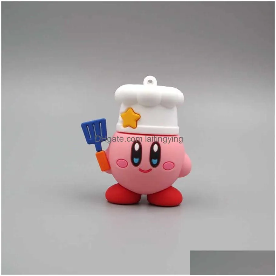 anime figure kawaii kirby stars different shapes pvc model toys boys and girls toys birthday gifts for friends or children