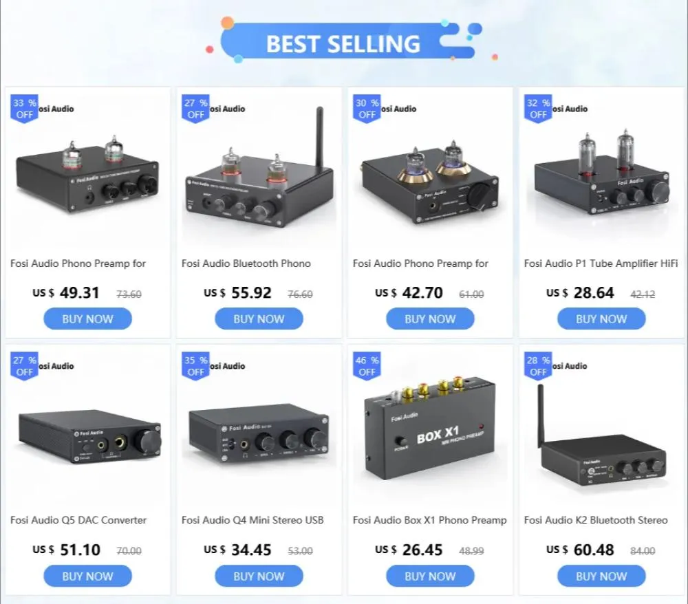 Mezclador Fosi Audio K1 Bluetooth Mini Estereo Estereo Juego Dac