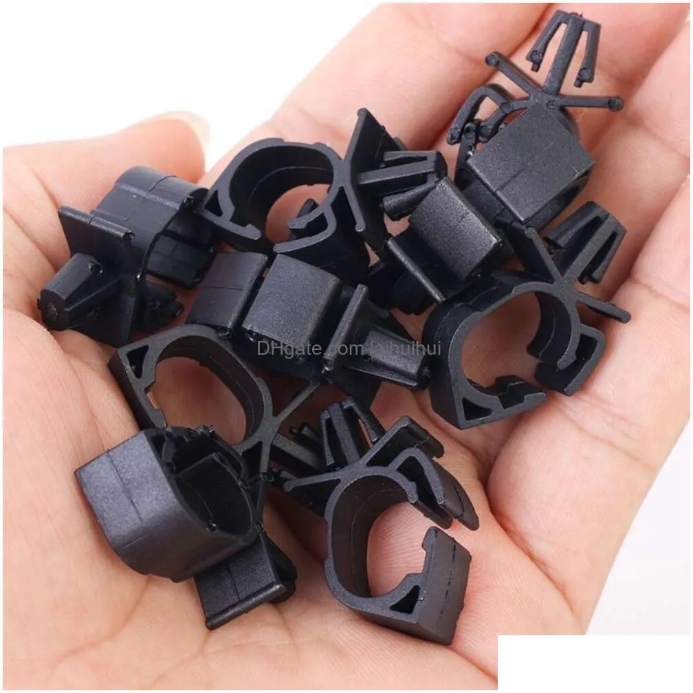  car wiring harness fastener route fixed retainer clip corrugated pipe tie wrap cable clamp oil pipe beam line hose bracket