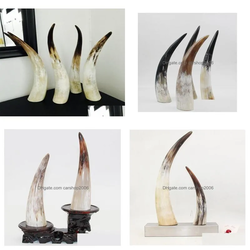 11 natural genuine horn ornaments single yellow single horn horn of africa more than 40cm60cm6215140