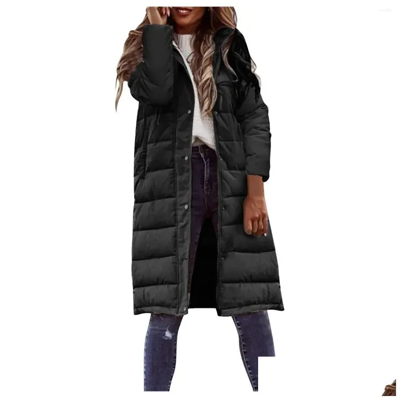 Ethnic Clothing Female Autumn And Winter Temperament Long-Sleeved Cardigan In The Long Paragraph Hooded Cotton Jacket Women`S Plus