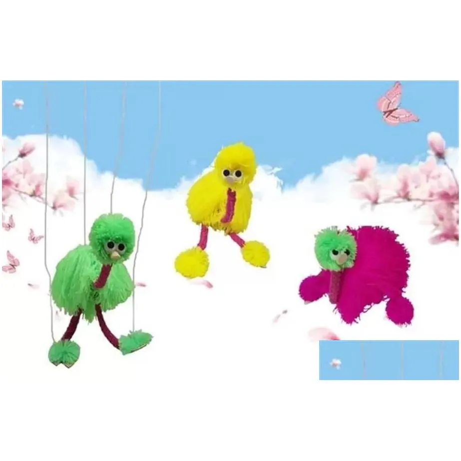 Decompression Toy 36Cm/14Inch Decompression Toy Muppets Animal Muppet Hand Puppets Toys Plush Ostrich Nette Doll For Baby Drop Deliver Dhuzy