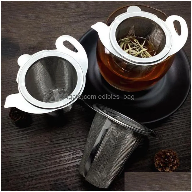 tea mesh infuser reusable tea strainer teapot stainless steel loose tea leaf filter drinkware teaware zc08592441232