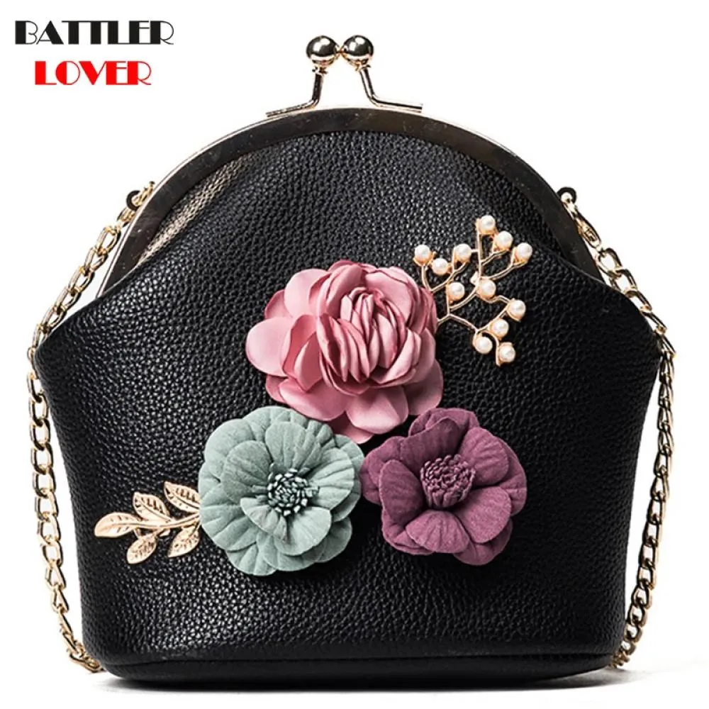 3D Flower Shell Bags for Women 2019 Bags Women Handbag Bolsa Feminina Shoulder Messenger Bag Luxury Handbags Womens Bag Designer