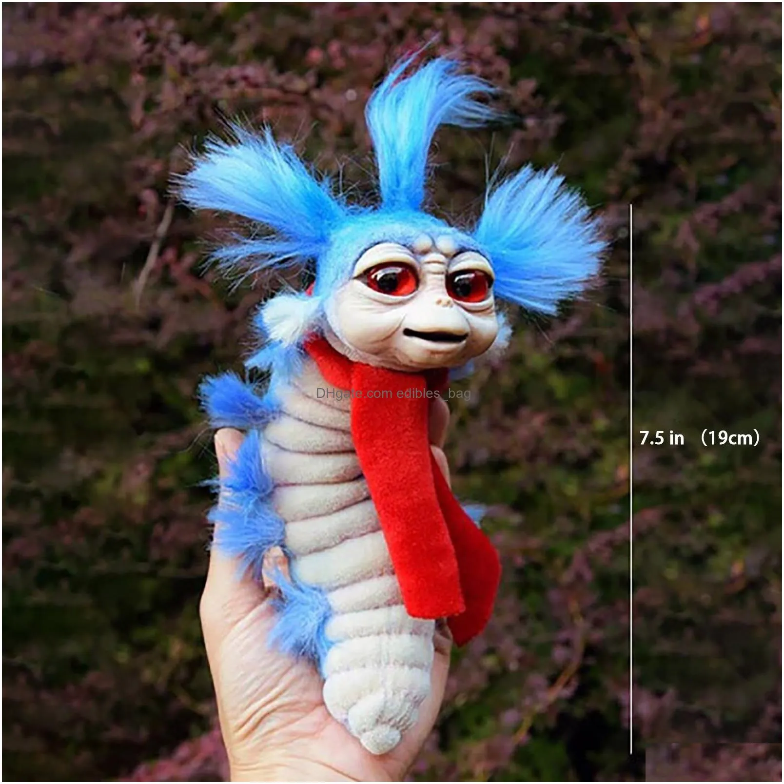 decorative objects figurines funny present plush doll worm from labyrinth falkor the neverending story fuchur handmade baby ludo labyrinths toyg3