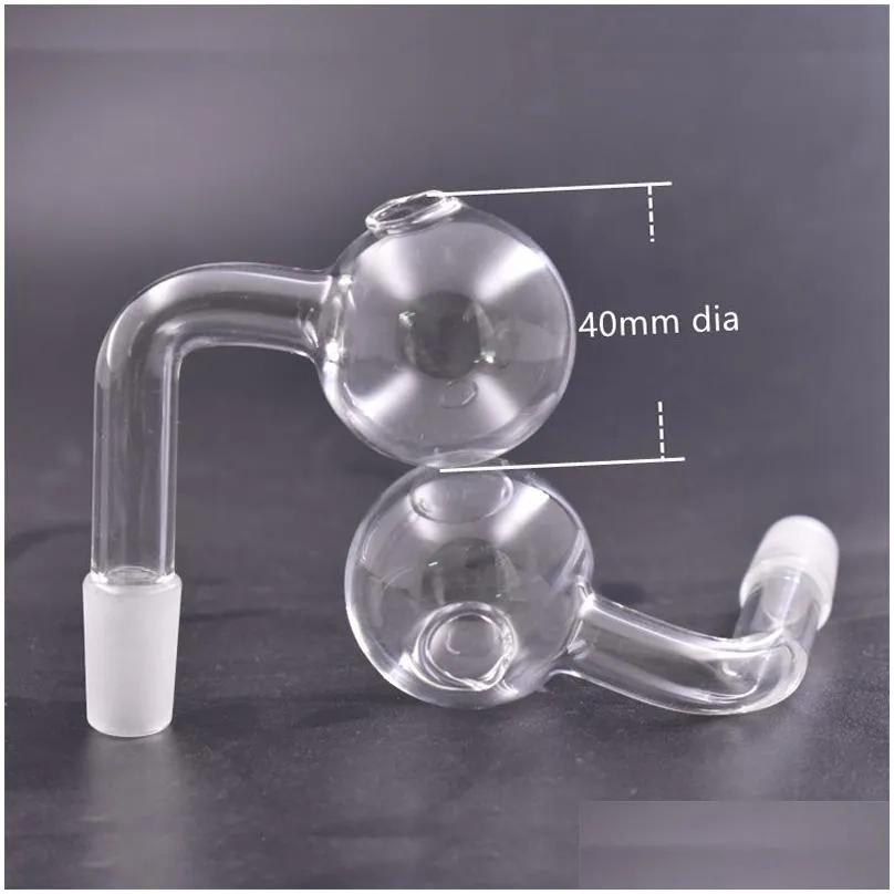 Big Size Bubble Glass Oil Burner Pipes 10mm 14mm 18mm Male Female Joint Pyrex Bubbler Smoking Oil Bowl for Bong Hookah Smoking
