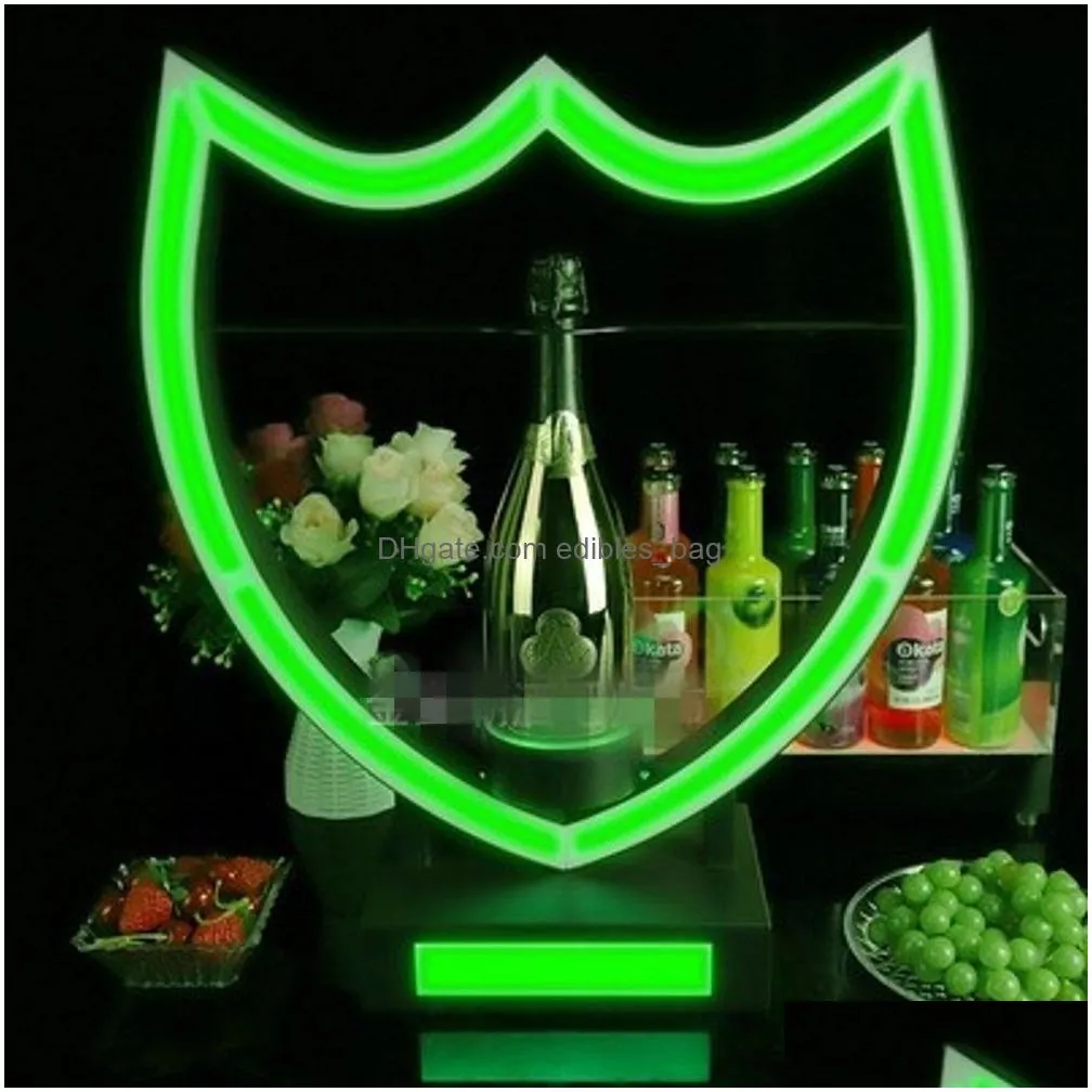 led rechargeable dom perignon bottle presenter champagne glorifier display cocktail wine whisky display case for nightclub6420913