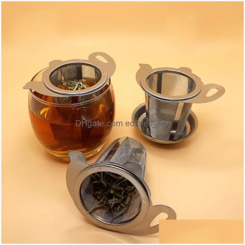 tea mesh infuser reusable tea strainer teapot stainless steel loose tea leaf filter drinkware teaware zc08592441232