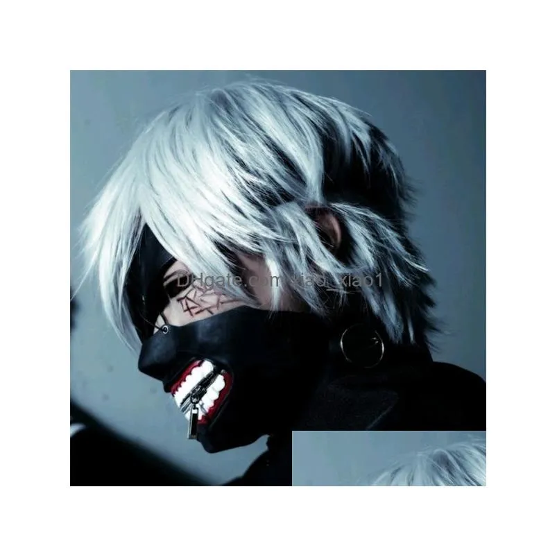 anime tokyo ghoul kaneki ken cosplay costumes mask halloween party masks cosplay y08045183718