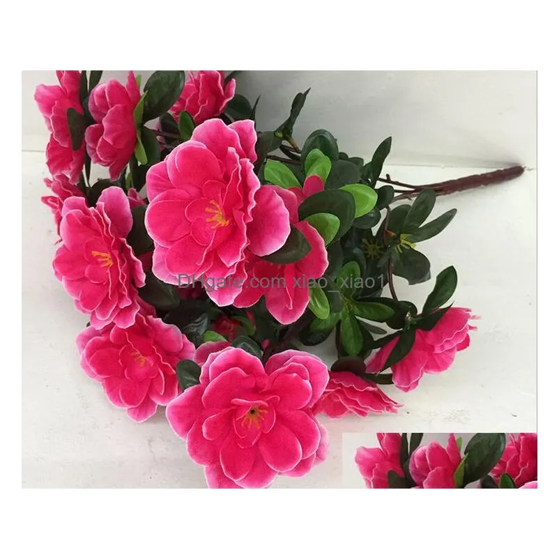 azalea flower 40cm length artificial flowers azaleas 6stems per bunch for wedding centerpiece8425518