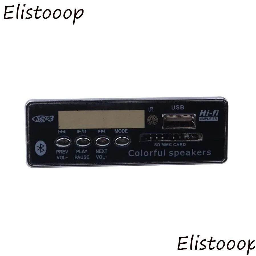 Bluetooth Hands-free USB FM Aux Radio MP3 Player Integrated Car USB MP3 Decoder Board Module Remote Control For Car