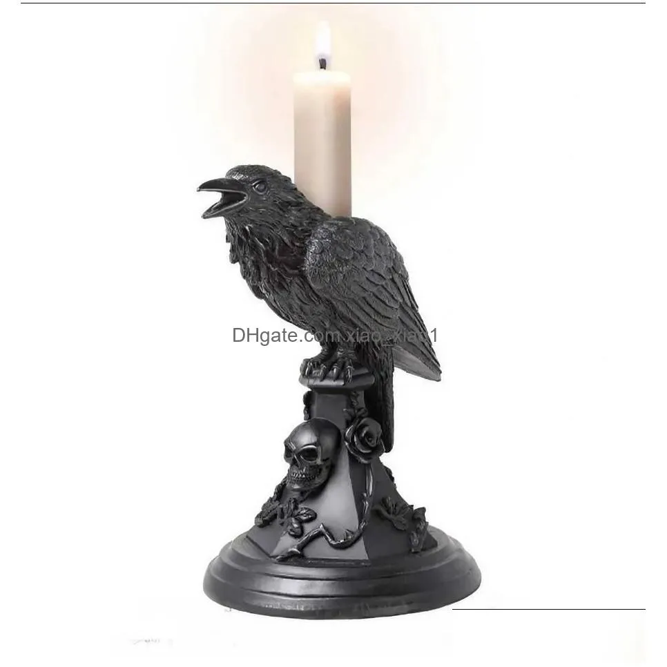 crafts arts and crafts halloween gothic candlestick decoration resin home decoration antique crafts decoration gift dhsuu