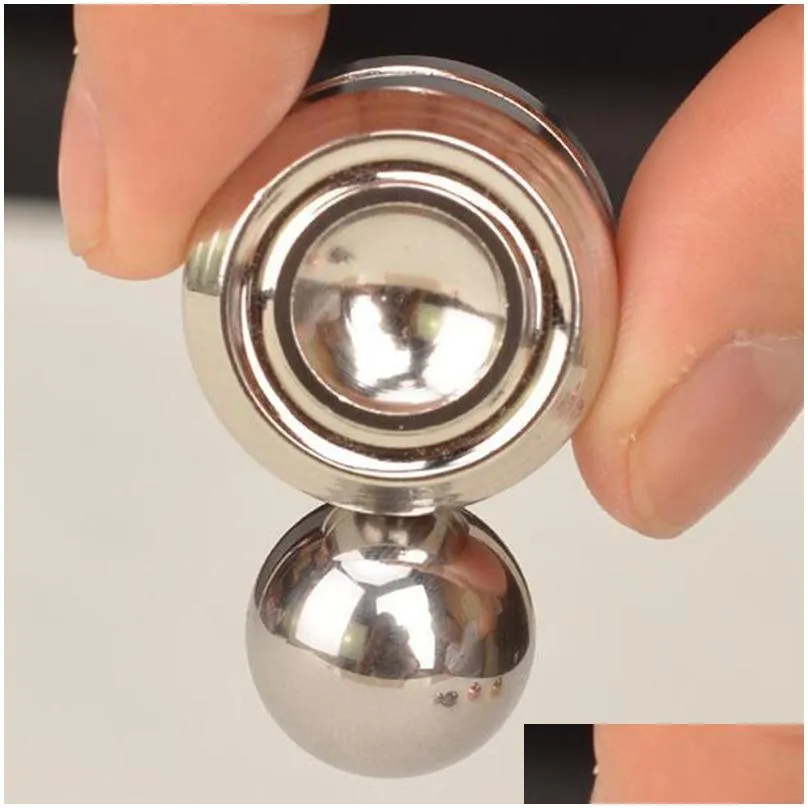 Decompression Toy Fidget Spinner Toys Adt Anti Magnetic Metal Spiner Ball Reliever Artificial Satellite Hand Toy 220622 Drop Delivery Dhyzr