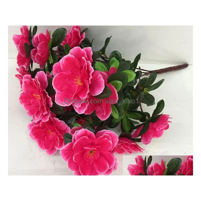 azalea flower 40cm length artificial flowers azaleas 6stems per bunch for wedding centerpiece8425518