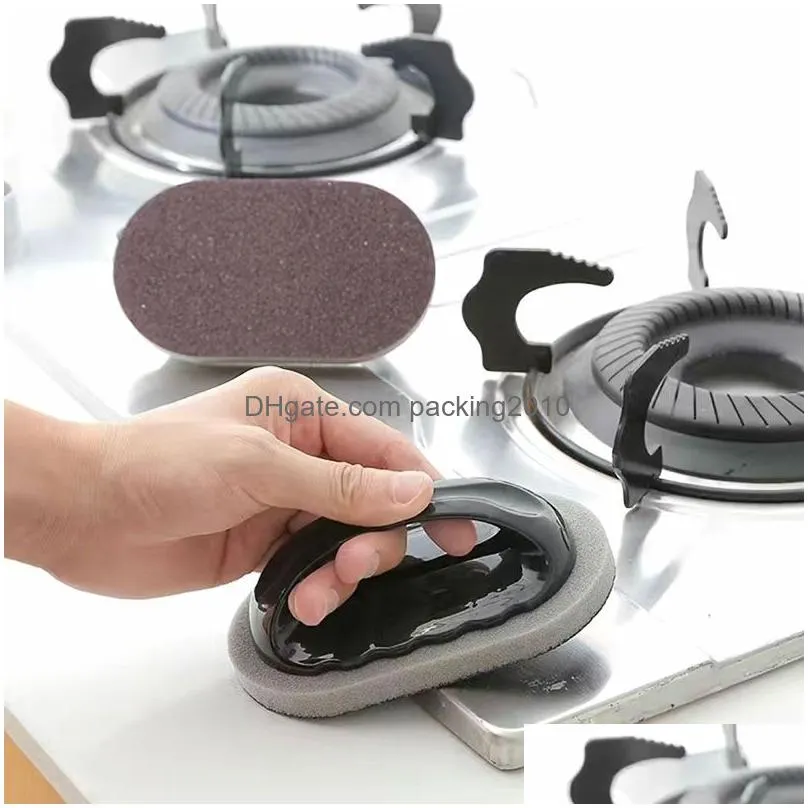 Cleaning Brushes Kitchen Magic Sponge Brush Get Clean Strong Decontamination Pan Pot Grinder Knife Sink Cleaner Drop Delivery Home Gar Dhqkg