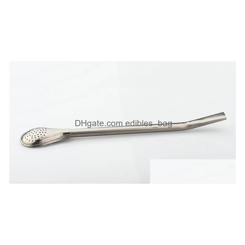 pro tea stainless steel drinking yerba mate straw gourd bombilla filter spoon8750024