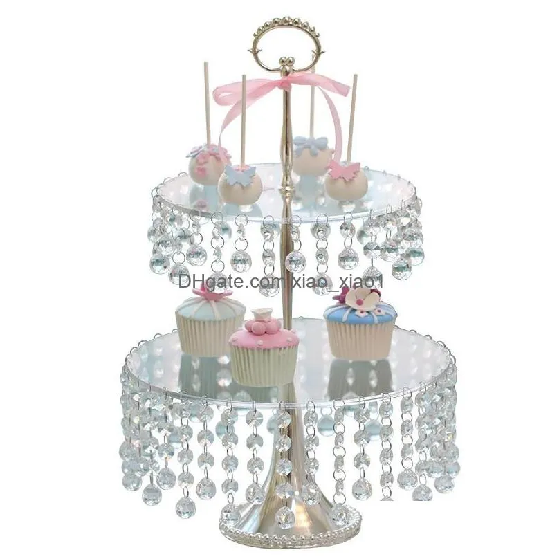 other bakeware acrylic multilayer cake plate crystal wedding dessert table decoration clear cupcake stand3261172