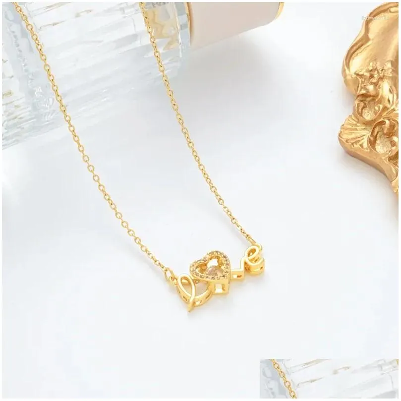 Pendant Necklaces Cute Romantic Beating Heart Love Women Necklace Female Sweet Wedding Jewelry Ladies Stainless Steel Neck Chain