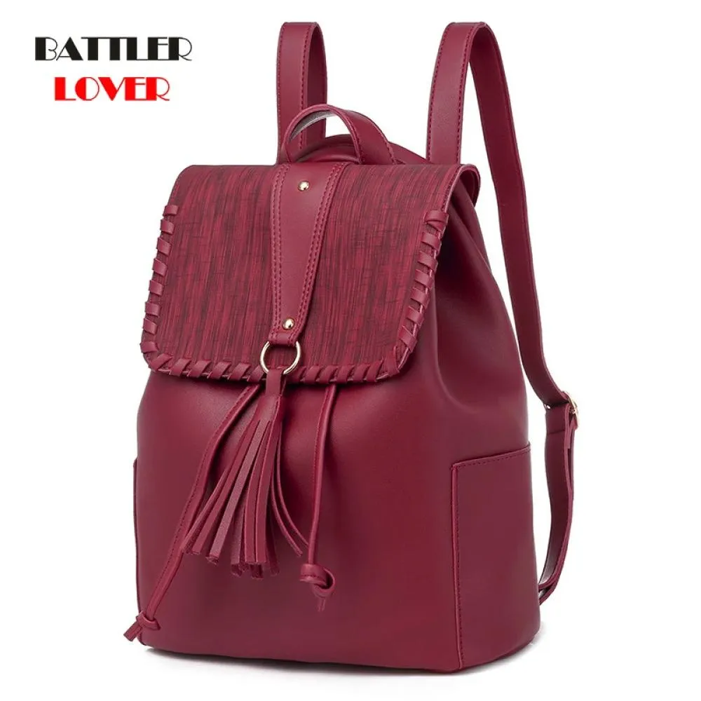 2020 Women Vintage Leather Backpacks Ladies Female Backpacks for Girls Large Capacity Travel Shoulder School Bag