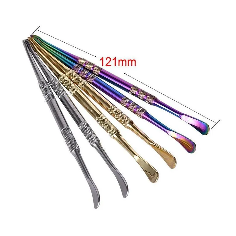 Accessories Premium Stainless Steel Dabber Tool Smoking Concentrate Wax Oil Pick For Dry Herb Dab Tools Carving Scpting Clay Diy Logo Dh0Nm