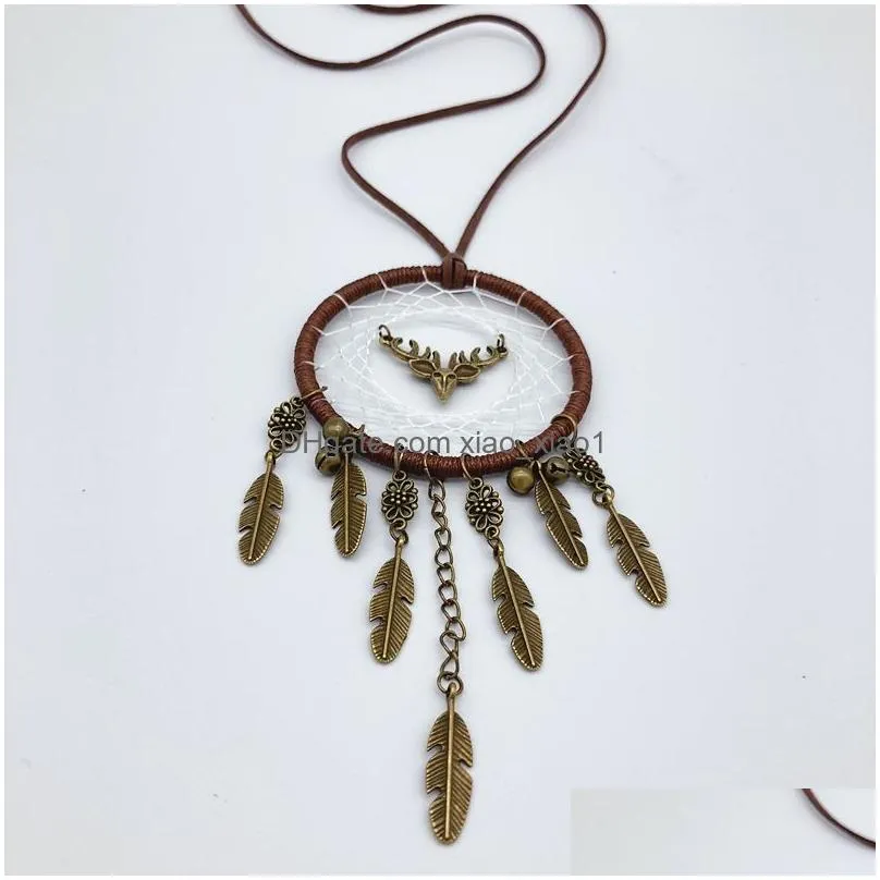 mini dreamcatcher car hanging handmade vintage dream catcher decor pendant net with feather decoration ornament8411792