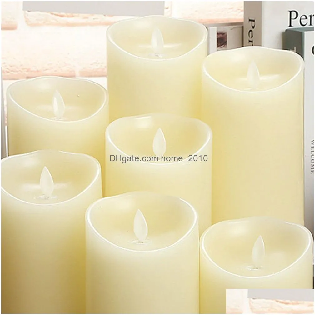 candles 75cm electric paraffin candle yellow flicker led tea light aa battery operated bedside lamp flameless kids room night 230808