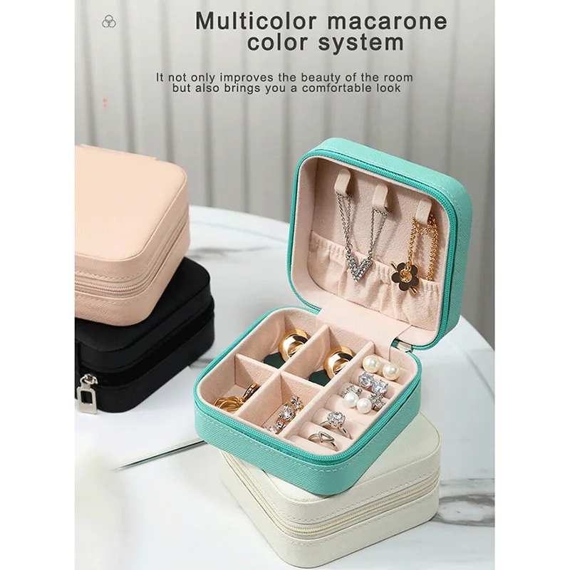 new jewelry organizer display storage box travel earrings necklace ring holder jewelry case boxes