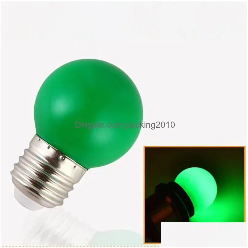 Party Decoration Colorf Decoration E27 B22 3W 220V Red Blue Green White Yellow Warm Rgb Blubs Energy Saving Led Golf Ball Light Globe Dhrbl