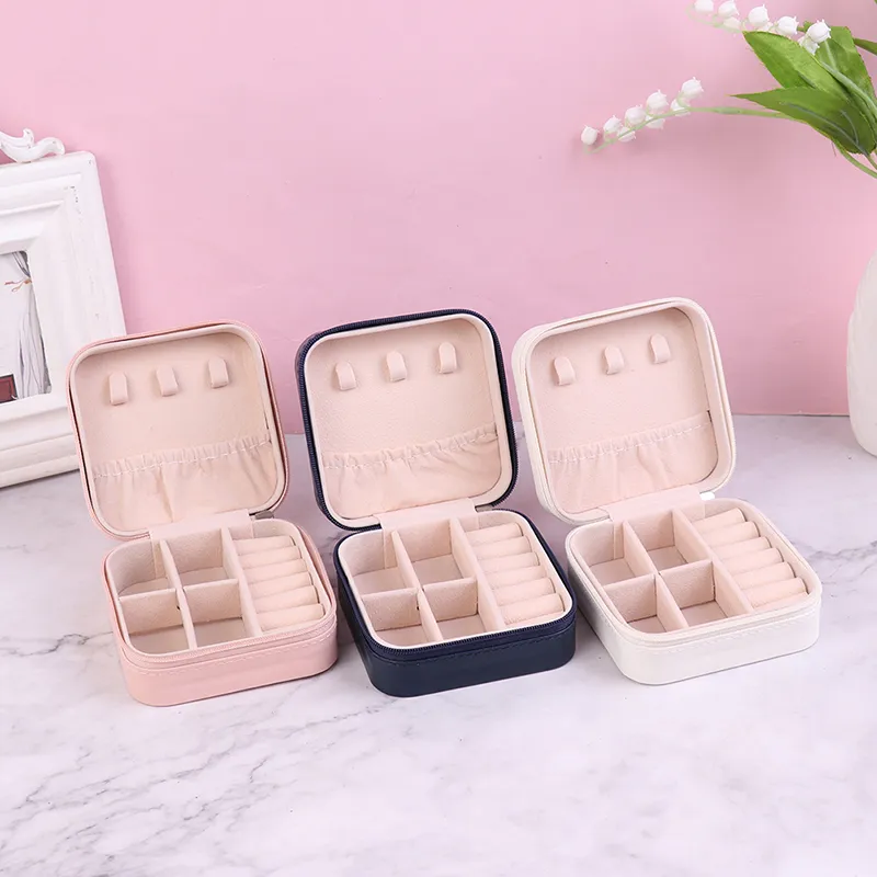 new jewelry organizer display storage box travel earrings necklace ring holder jewelry case boxes