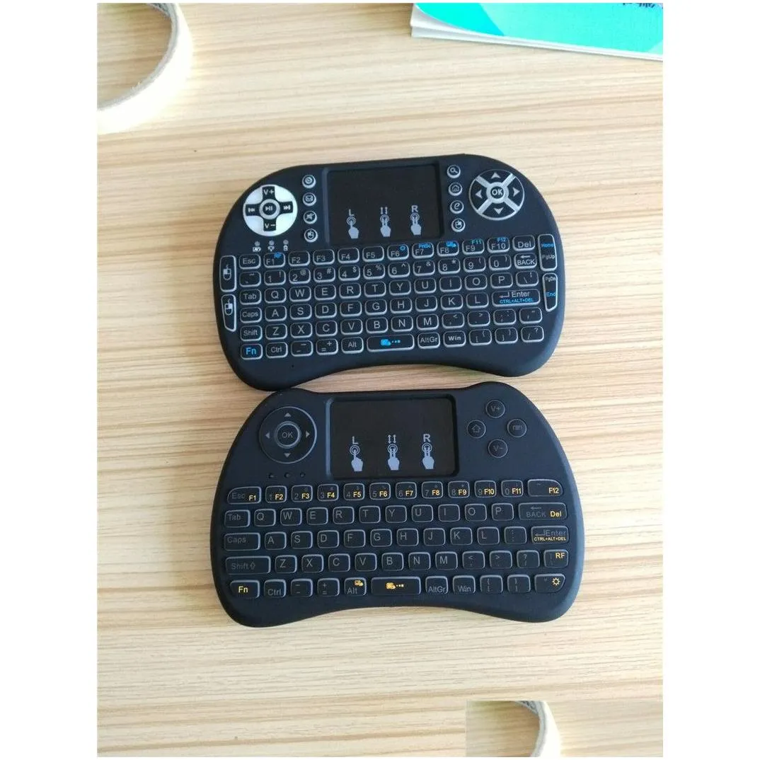 Wireless Backlit Blacklight Keyboard H9 Fly Air Mouse Multi-Media Remote Control Touchpad Handheld For Android TV BOX