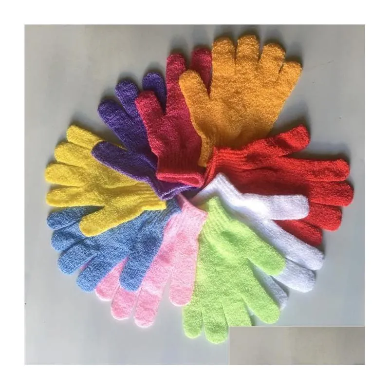 skin bath shower wash cloth shower scrubber back scrub exfoliating body massage sponge bath gloves moisturizing spa skin cloth fy7324