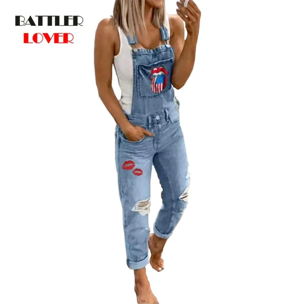 Women Jumpsuits Playsuit Sleeveless Demin Romper Ladies 2020 Overalls Denim Jeans Bib Dungarees