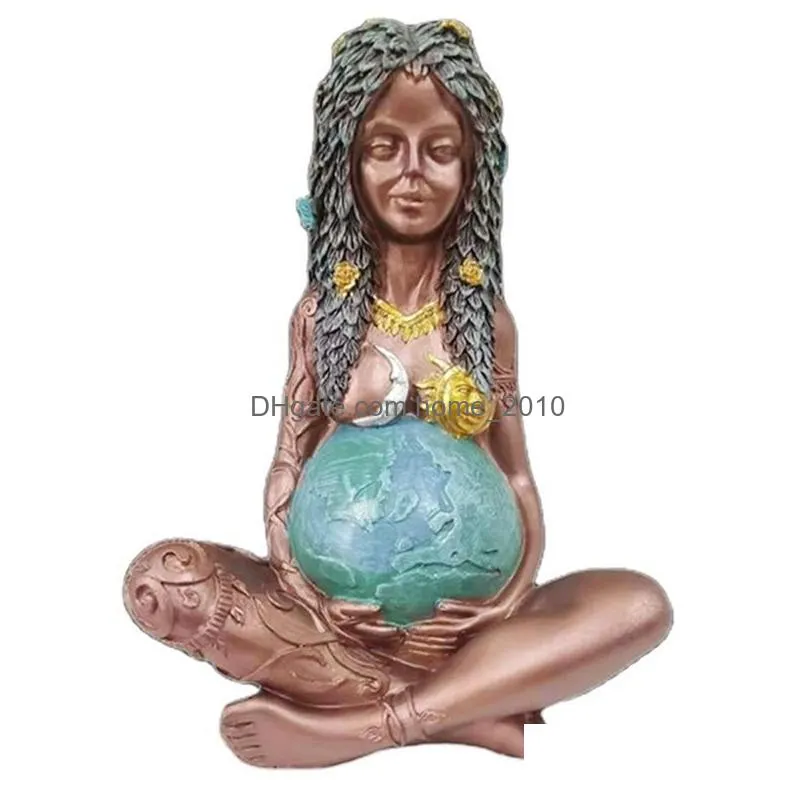 mother earth three-dimensional statue resin decoration millyear gaia statue of goddess of art mother of the earth 220510