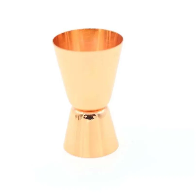 kitchen tools stainless steel cocktail shaker measure cup double head wine measuring device 15 / 30ml aa