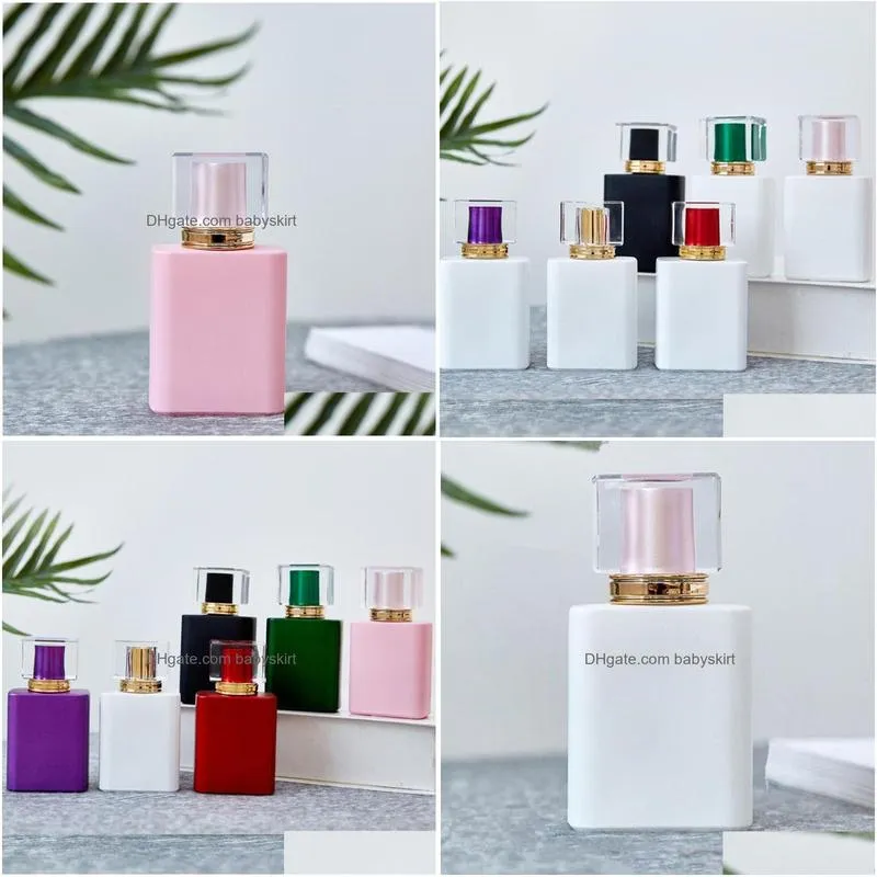 Perfume Bottle 50Pcs 50Ml Refillable Glass Atomizer Per Bottle Cosmetic Empty Spray Container Drop Delivery Health Beauty Fragrance De Dhct8