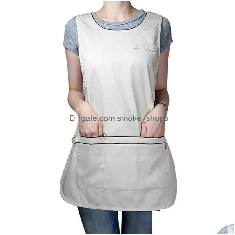 kitchen aprons for woman unisex cotton working men butcher bookstore cooking baking coffee chef wookwear 220507