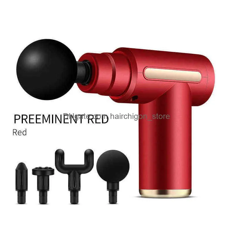 massage gun massager for body neck and back massager masajeador pistol electric muscle compression relaxation beauty health y220511