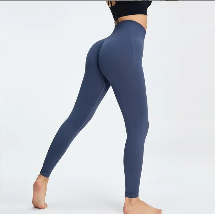 seamless high waisted nude yoga pants womens peach lifting buttocks tight fitness pants quick drying sports yoga suit