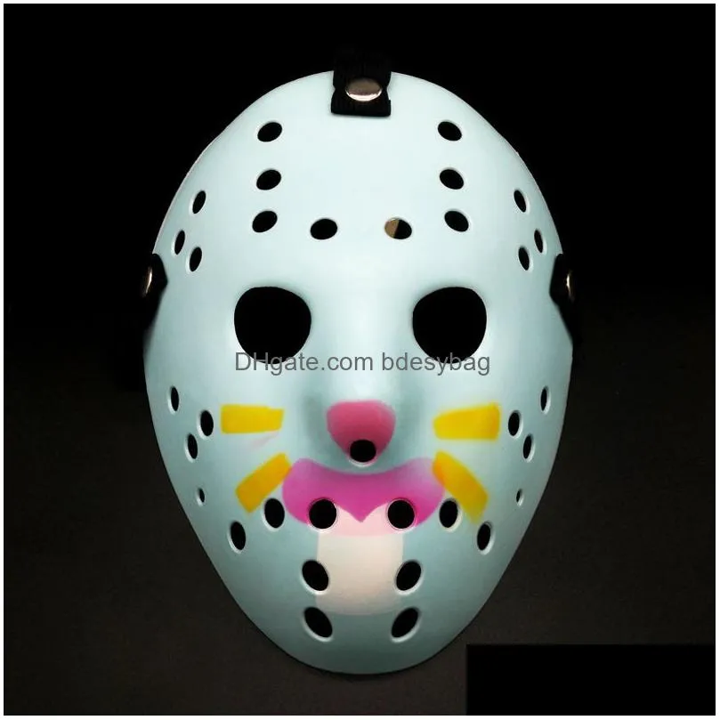 Party Masks Masquerade Party Masks Jason Voorhees Mask Friday The 13Th Horror Movie Hockey Scary Halloween Costume Cosplay Plastic Fy2 Othbu