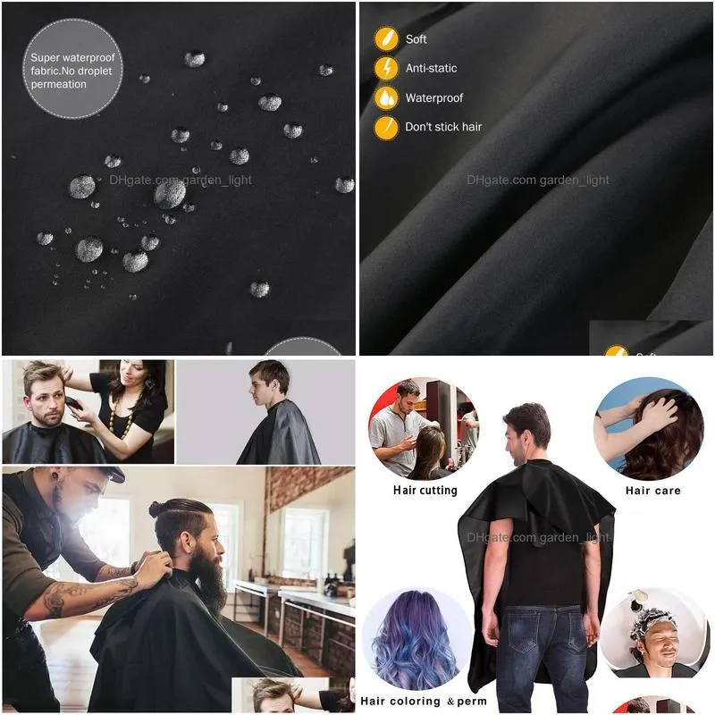 aprons waterproof professional salon cape with snap closure hair salon cutting cape barber barber apron haircut cloak