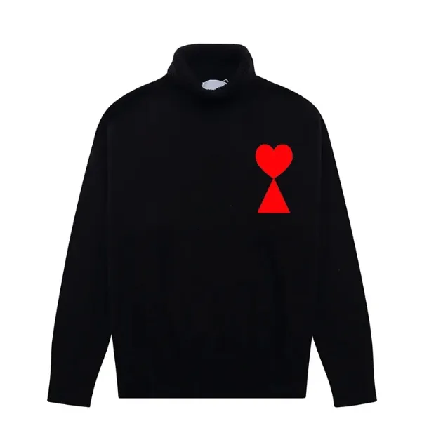 Fashionable Paris Designer Men's Sweater Amis De Coeur  Love A Heart Pattern Jacquard Cardigan for Men and Women sportswear casual couple Sweater