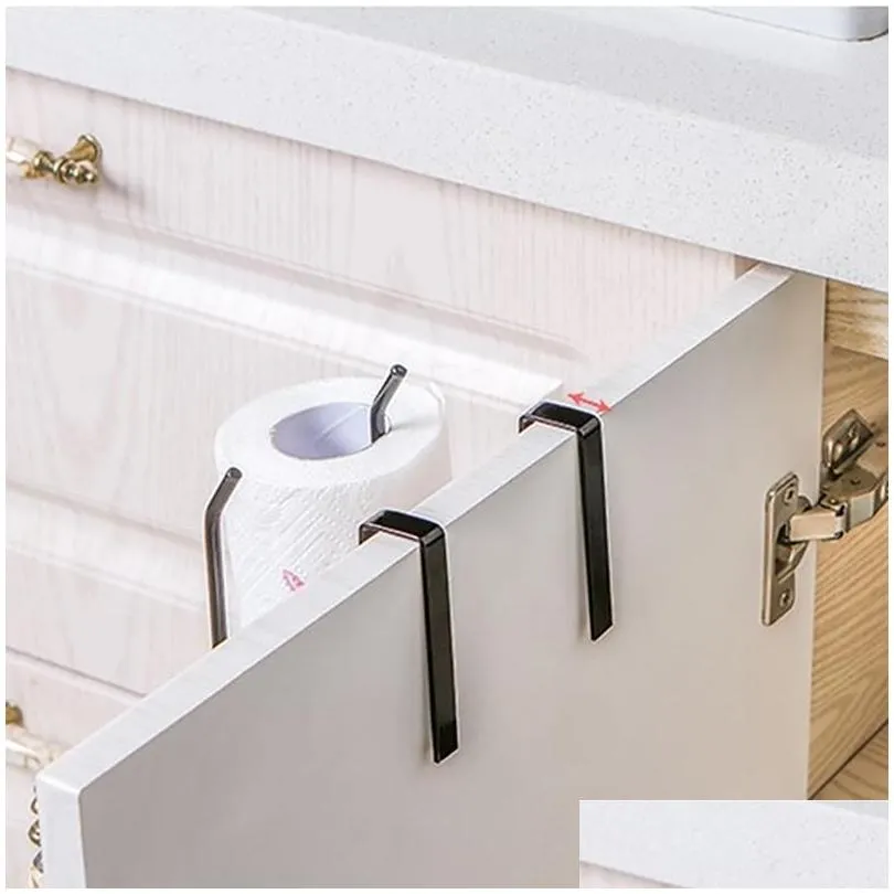 Hooks & Rails Hooks Rails Iron Paint Kitchen Paper Towel Holder Rack Punching Is Not Easy To Rust For Stockpile Items And Wardrobe Clo Othul