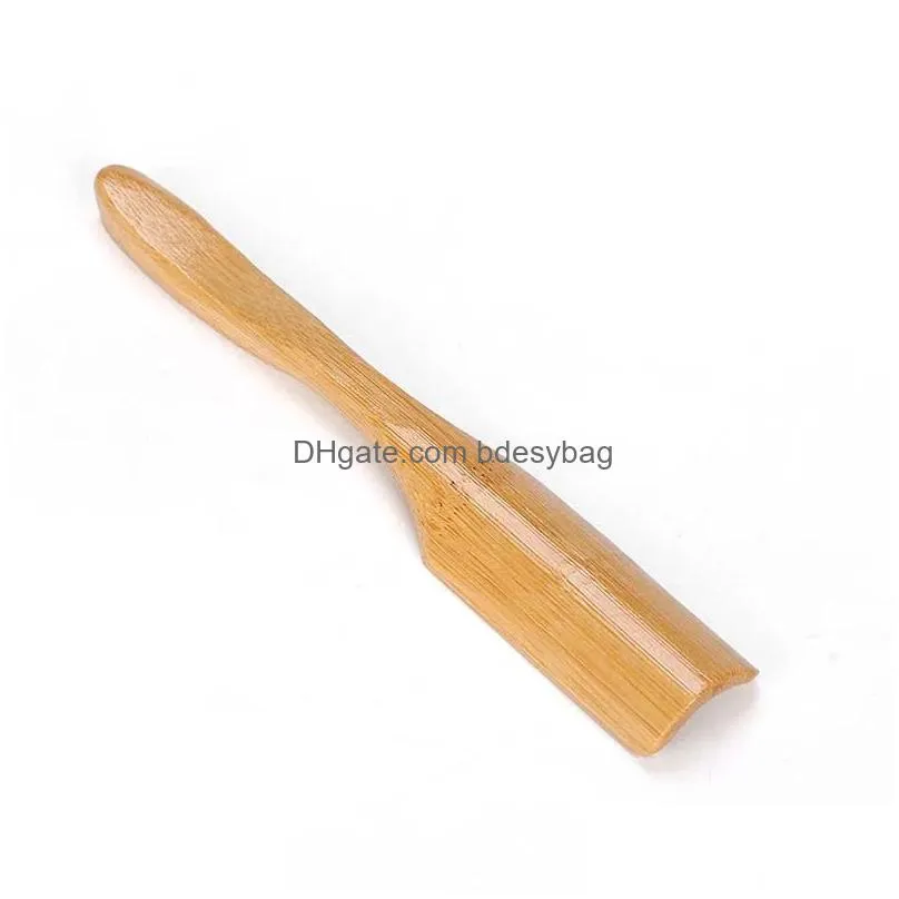 Tea Scoops 18Cm Wooden Bamboo Tea Scoop Coffee Drinking Tools Cooking Utensil Length Spoon Home Kitchen Accessories Tt0422 Drop Delive Otajp