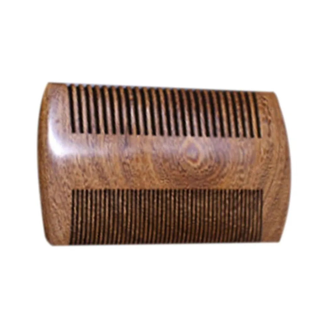 Combs Green Sandalwood Pocket Beard Hair Combs Double-sided beautifully carved craft Fashion Handmade Natural Wood Comb