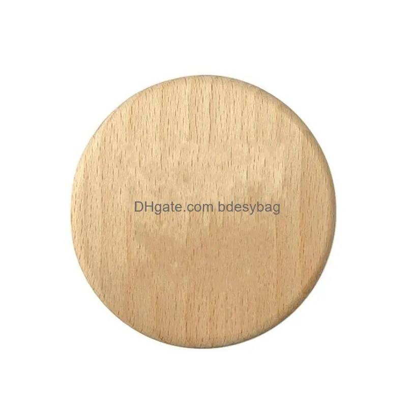 Openers Round Shape Diy Wooden Bottle Opener Coaster Blank Fridge Magnet Decoration Beer Bottles Openers Engrave Logo Wholesale Ss0416 Ottbp